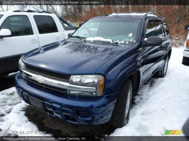Indigo Blue Metallic / Dark Pewter 2002 Chevrolet TrailBlazer LS 4x4