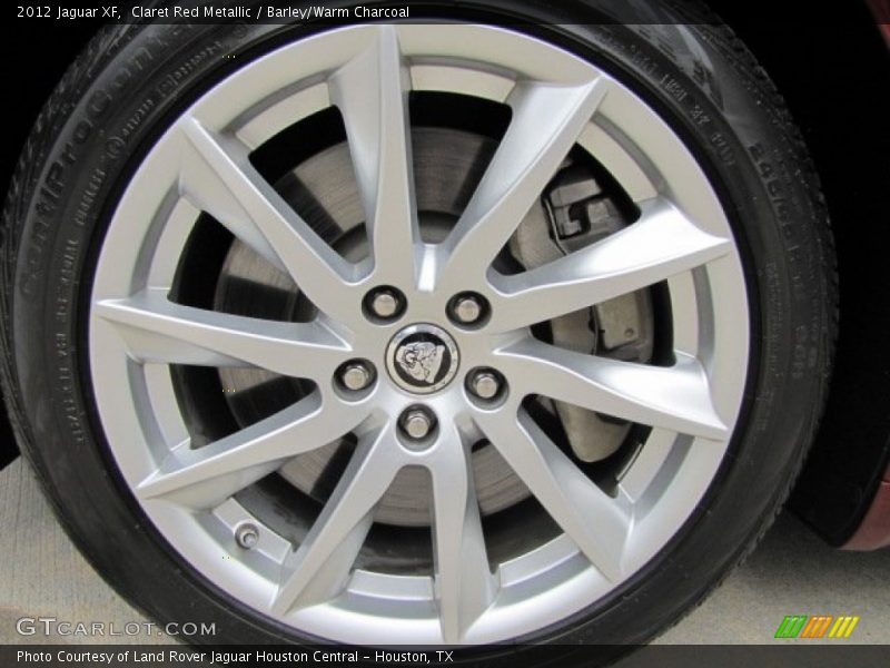 Claret Red Metallic / Barley/Warm Charcoal 2012 Jaguar XF