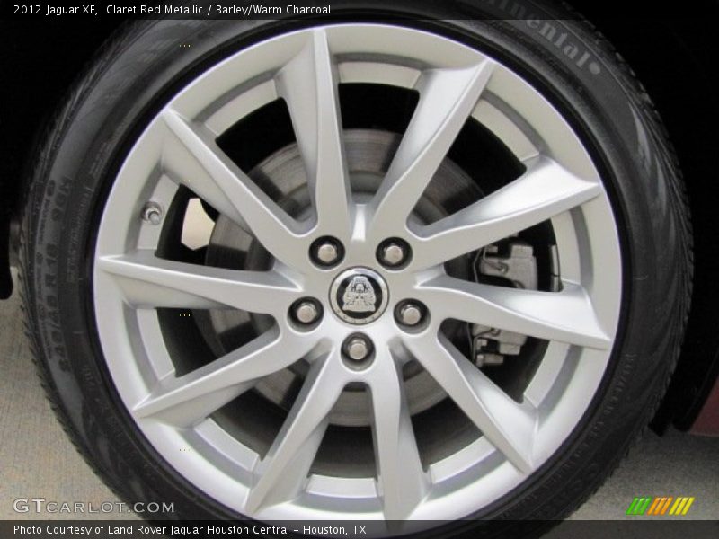 Claret Red Metallic / Barley/Warm Charcoal 2012 Jaguar XF