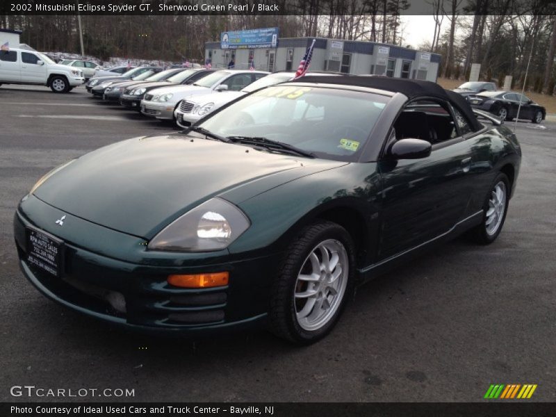 Sherwood Green Pearl / Black 2002 Mitsubishi Eclipse Spyder GT