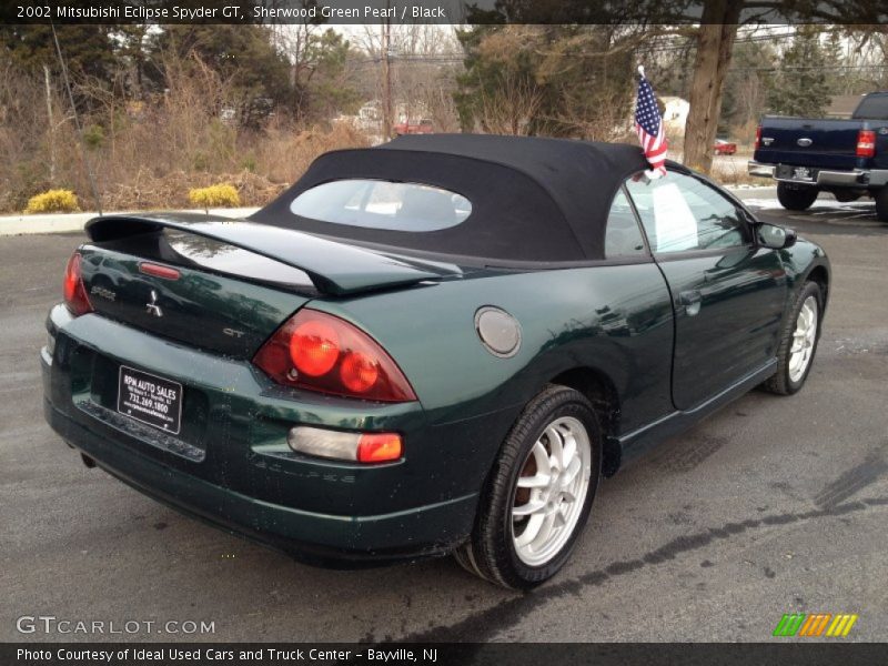 Sherwood Green Pearl / Black 2002 Mitsubishi Eclipse Spyder GT