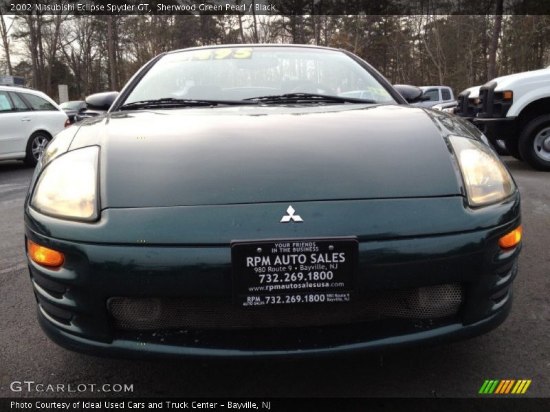 Sherwood Green Pearl / Black 2002 Mitsubishi Eclipse Spyder GT