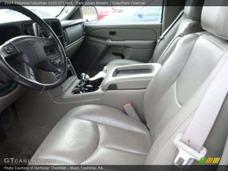 Dark Green Metallic / Gray/Dark Charcoal 2004 Chevrolet Suburban 1500 Z71 4x4