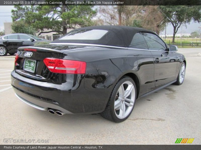 Brilliant Black / Black Silk Nappa Leather 2010 Audi S5 3.0 TFSI quattro Cabriolet