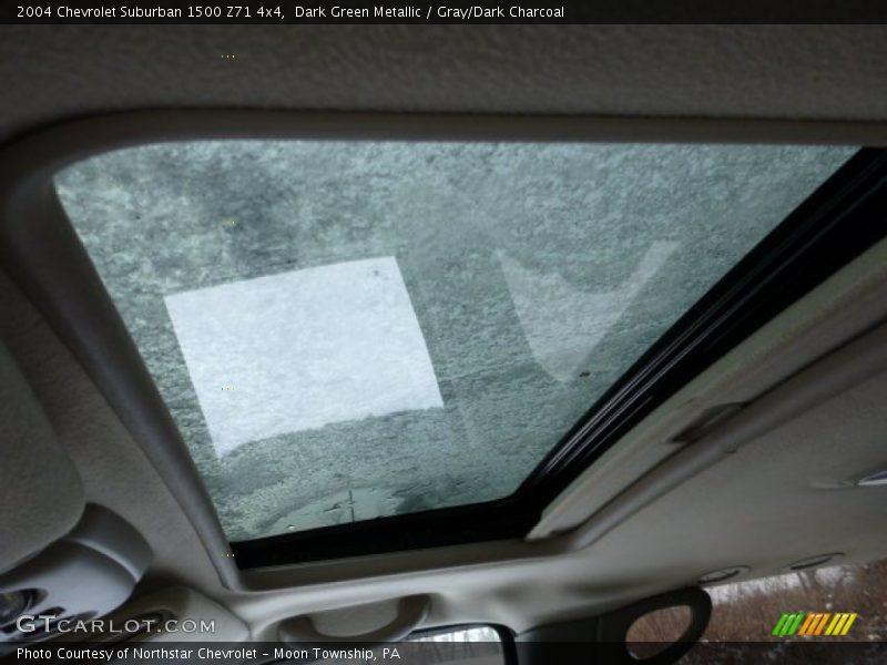 Dark Green Metallic / Gray/Dark Charcoal 2004 Chevrolet Suburban 1500 Z71 4x4