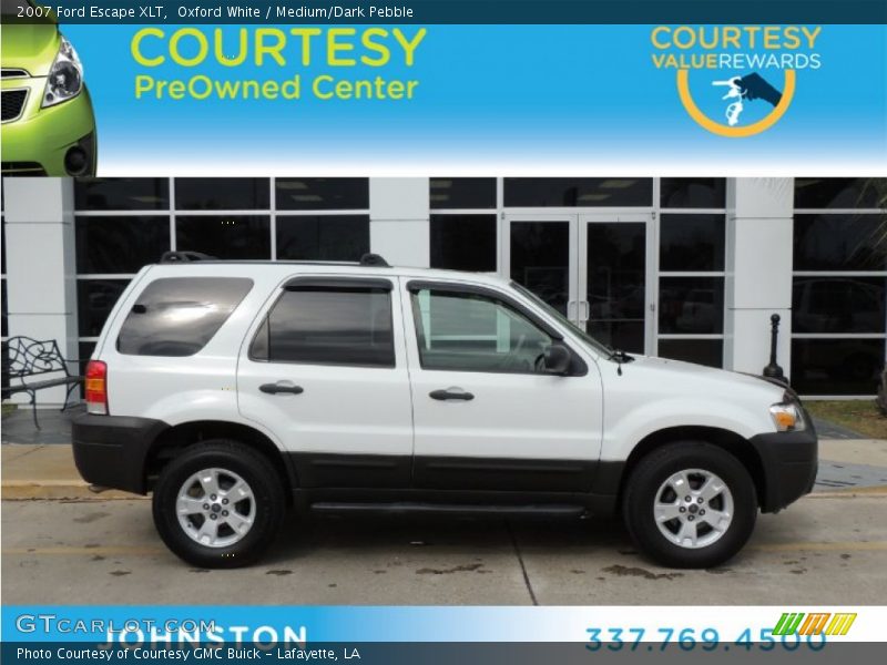 Oxford White / Medium/Dark Pebble 2007 Ford Escape XLT