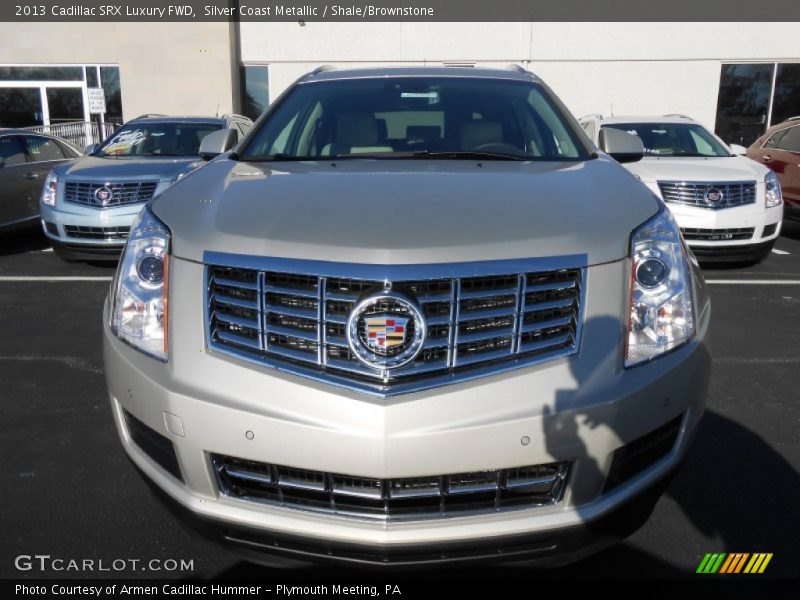 Silver Coast Metallic / Shale/Brownstone 2013 Cadillac SRX Luxury FWD