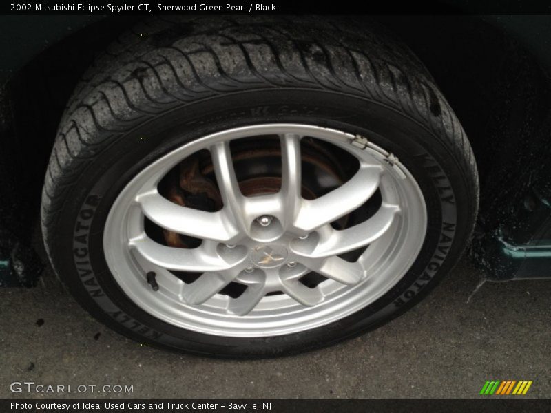 Sherwood Green Pearl / Black 2002 Mitsubishi Eclipse Spyder GT
