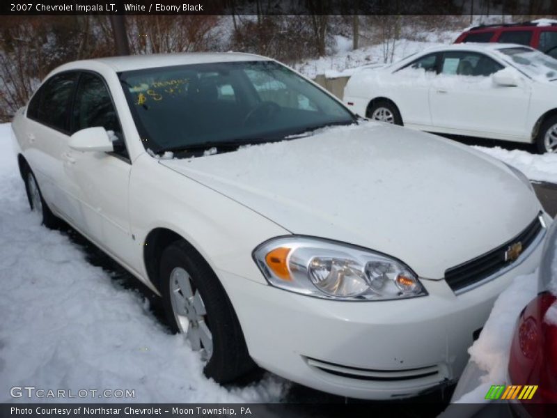 White / Ebony Black 2007 Chevrolet Impala LT