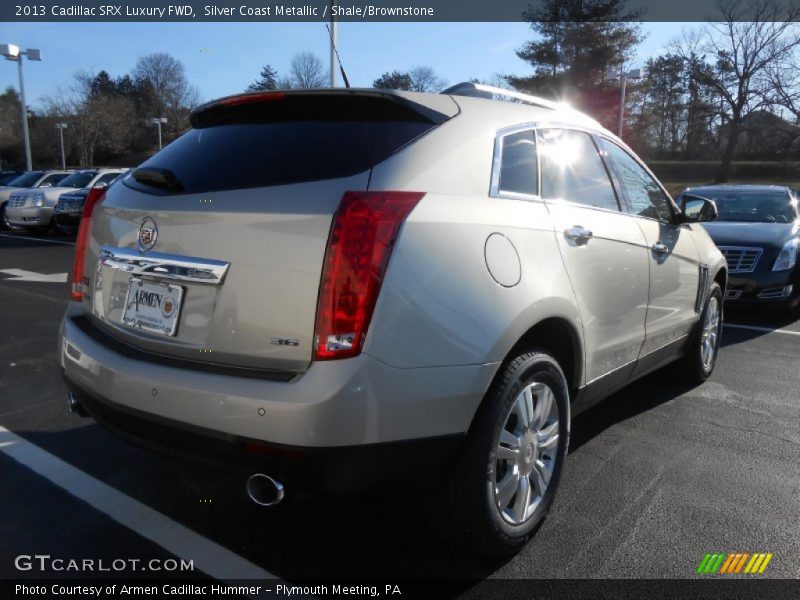 Silver Coast Metallic / Shale/Brownstone 2013 Cadillac SRX Luxury FWD