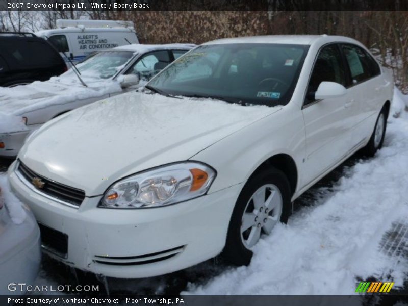 White / Ebony Black 2007 Chevrolet Impala LT