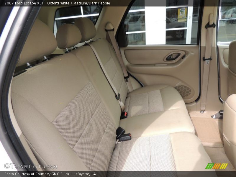 Rear Seat of 2007 Escape XLT