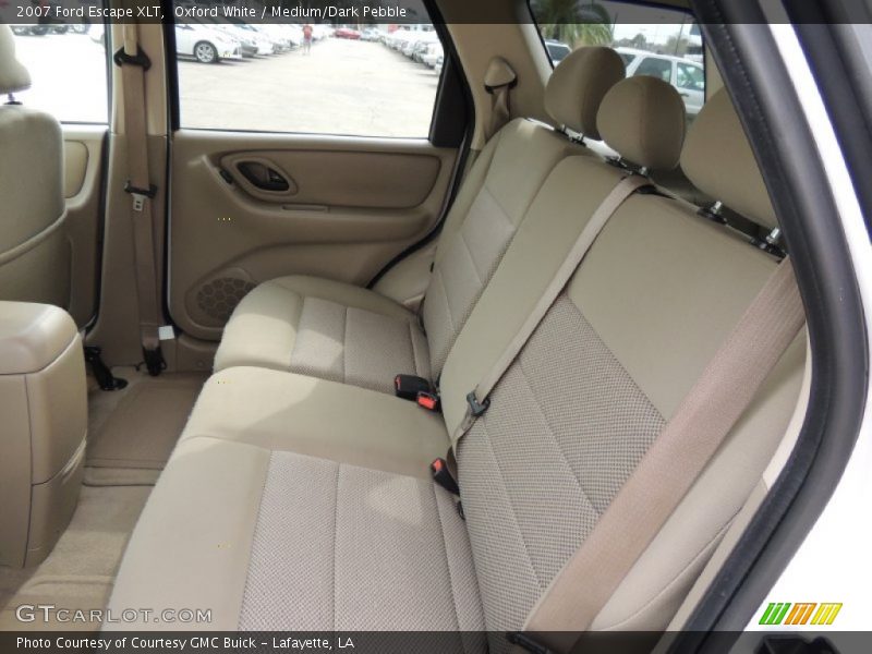 Rear Seat of 2007 Escape XLT