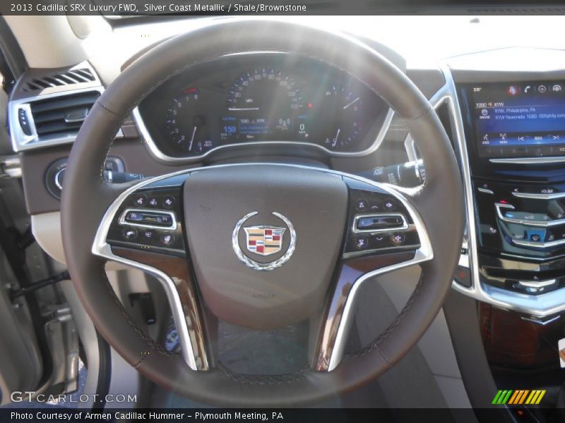 Silver Coast Metallic / Shale/Brownstone 2013 Cadillac SRX Luxury FWD