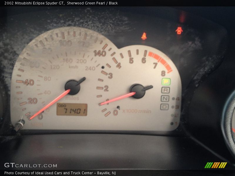Sherwood Green Pearl / Black 2002 Mitsubishi Eclipse Spyder GT