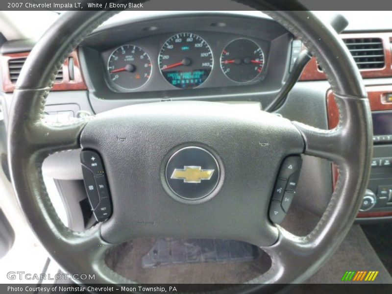 White / Ebony Black 2007 Chevrolet Impala LT