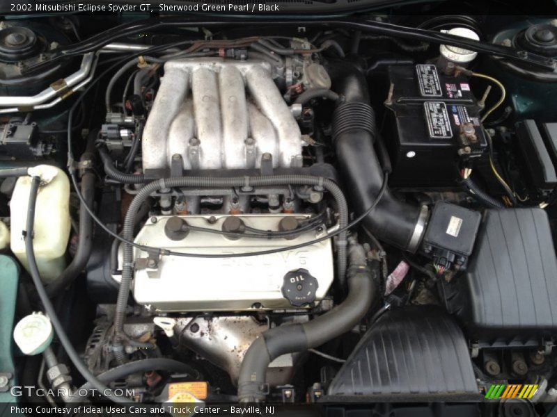 Sherwood Green Pearl / Black 2002 Mitsubishi Eclipse Spyder GT