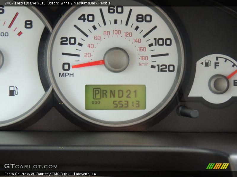 Oxford White / Medium/Dark Pebble 2007 Ford Escape XLT