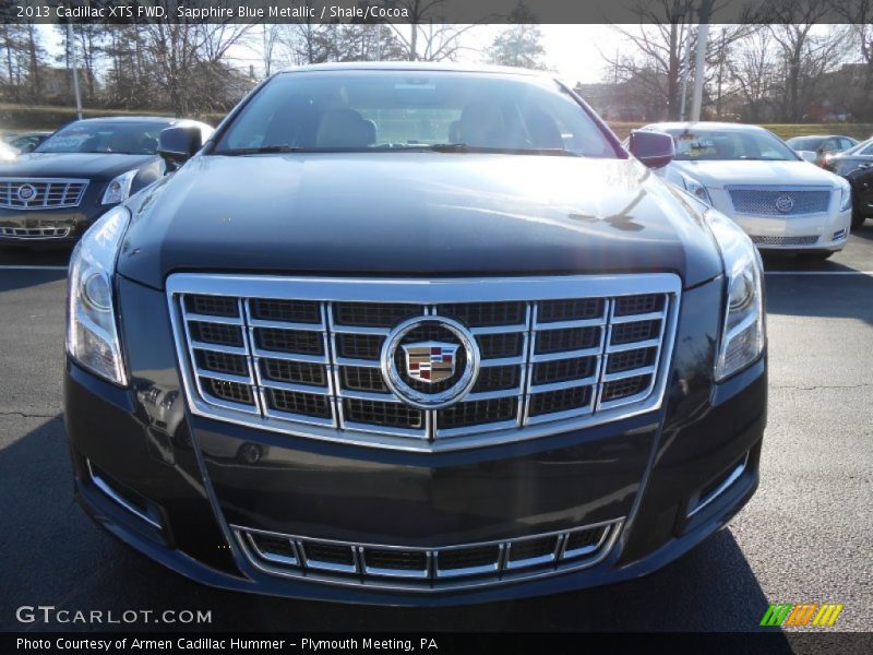 Sapphire Blue Metallic / Shale/Cocoa 2013 Cadillac XTS FWD