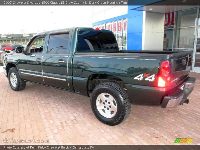 Dark Green Metallic / Tan 2007 Chevrolet Silverado 1500 Classic LT Crew Cab 4x4