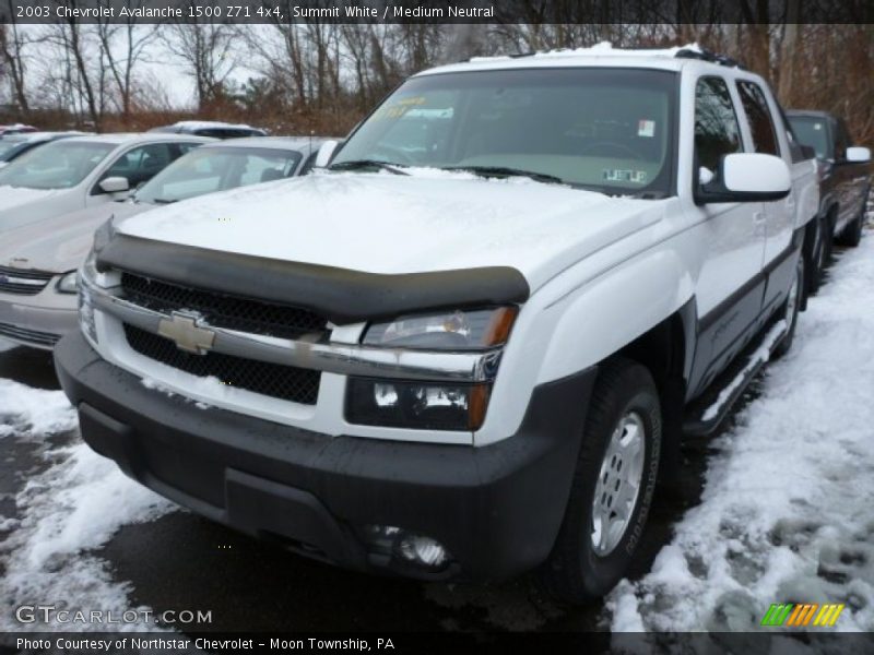 Summit White / Medium Neutral 2003 Chevrolet Avalanche 1500 Z71 4x4
