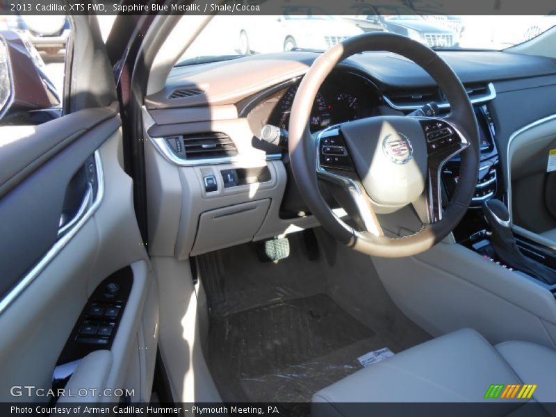Sapphire Blue Metallic / Shale/Cocoa 2013 Cadillac XTS FWD