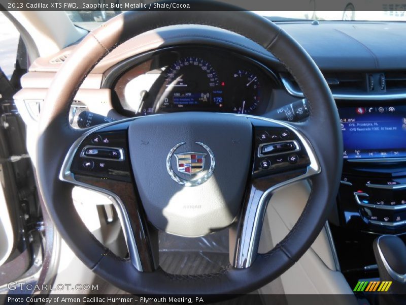 Sapphire Blue Metallic / Shale/Cocoa 2013 Cadillac XTS FWD