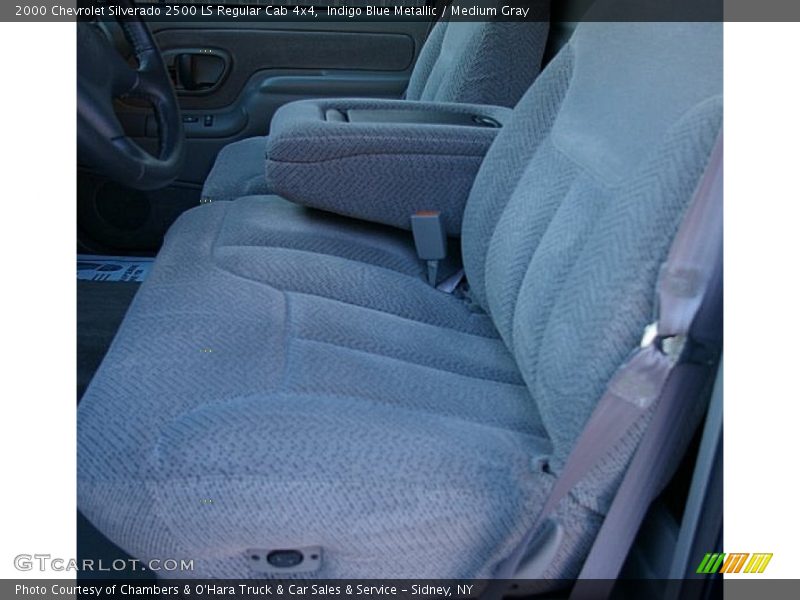 Indigo Blue Metallic / Medium Gray 2000 Chevrolet Silverado 2500 LS Regular Cab 4x4