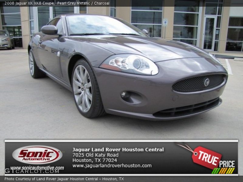 Pearl Grey Metallic / Charcoal 2008 Jaguar XK XK8 Coupe