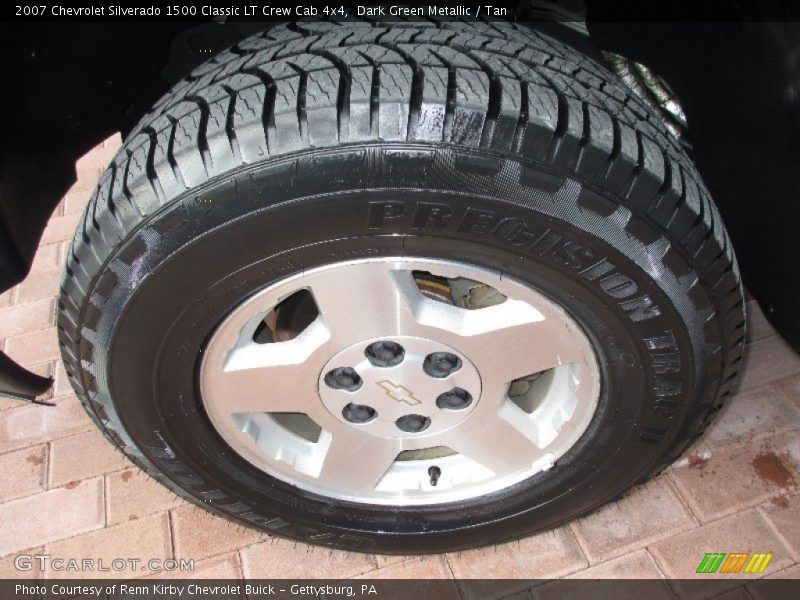 Dark Green Metallic / Tan 2007 Chevrolet Silverado 1500 Classic LT Crew Cab 4x4