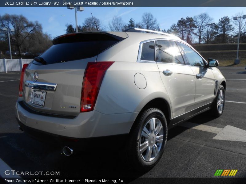 Silver Coast Metallic / Shale/Brownstone 2013 Cadillac SRX Luxury FWD