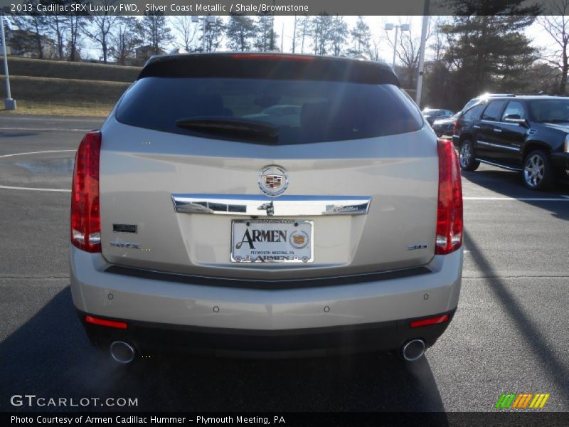 Silver Coast Metallic / Shale/Brownstone 2013 Cadillac SRX Luxury FWD