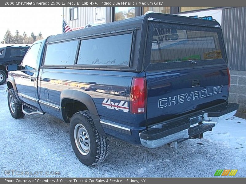 Indigo Blue Metallic / Medium Gray 2000 Chevrolet Silverado 2500 LS Regular Cab 4x4
