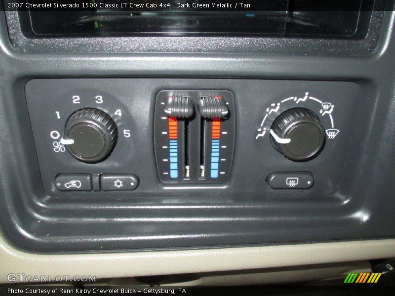 Dark Green Metallic / Tan 2007 Chevrolet Silverado 1500 Classic LT Crew Cab 4x4