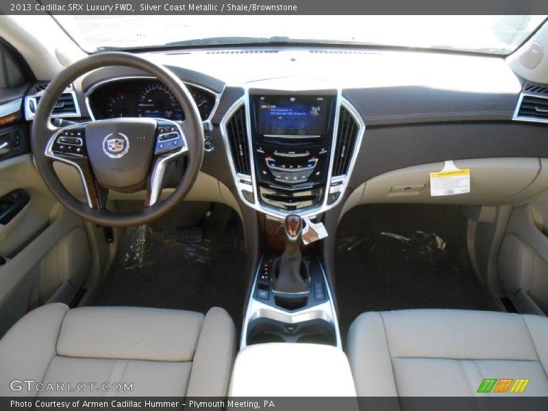 Silver Coast Metallic / Shale/Brownstone 2013 Cadillac SRX Luxury FWD