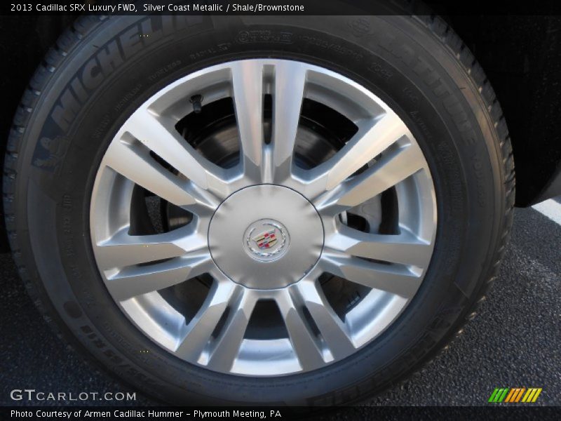 Silver Coast Metallic / Shale/Brownstone 2013 Cadillac SRX Luxury FWD