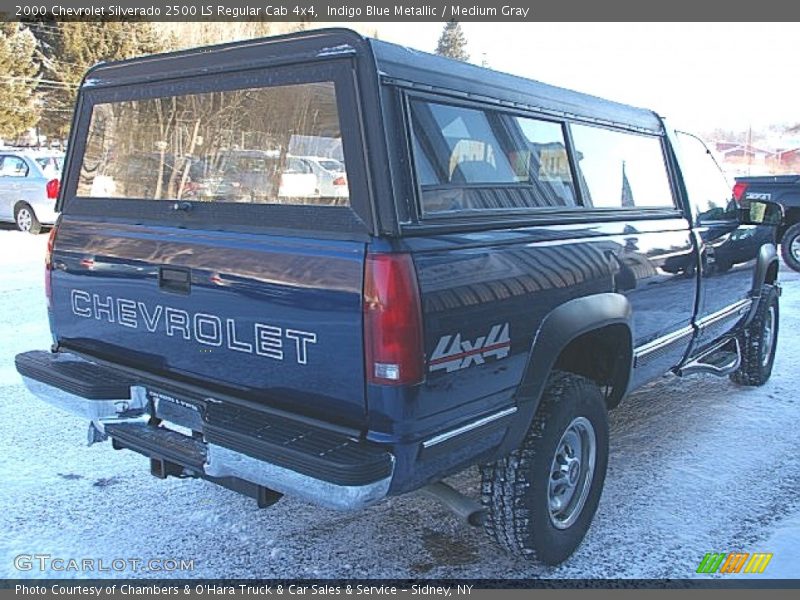Indigo Blue Metallic / Medium Gray 2000 Chevrolet Silverado 2500 LS Regular Cab 4x4