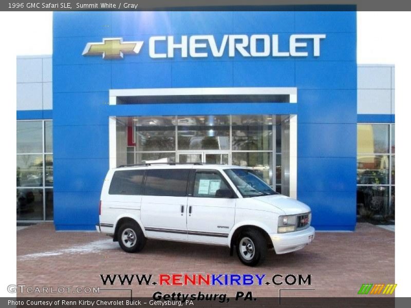 Summit White / Gray 1996 GMC Safari SLE