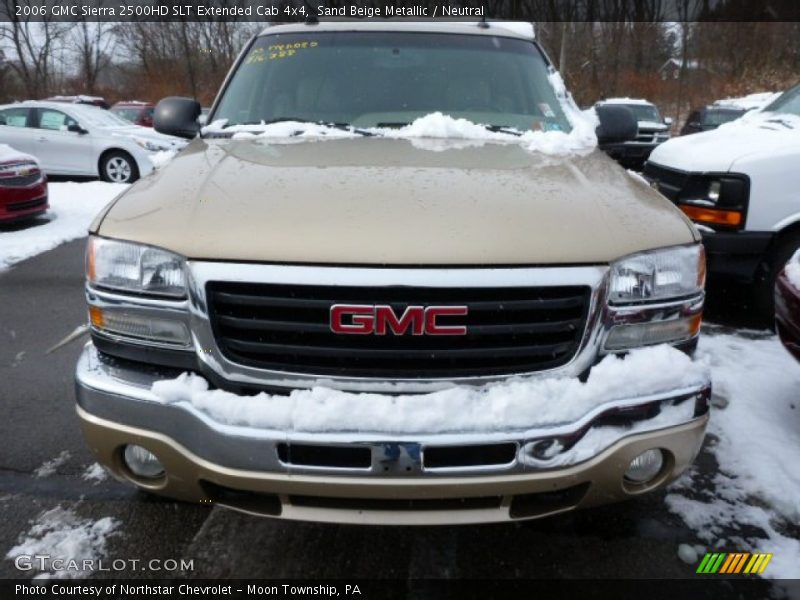 Sand Beige Metallic / Neutral 2006 GMC Sierra 2500HD SLT Extended Cab 4x4