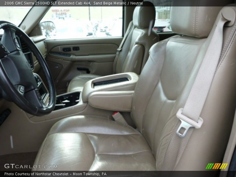 Sand Beige Metallic / Neutral 2006 GMC Sierra 2500HD SLT Extended Cab 4x4