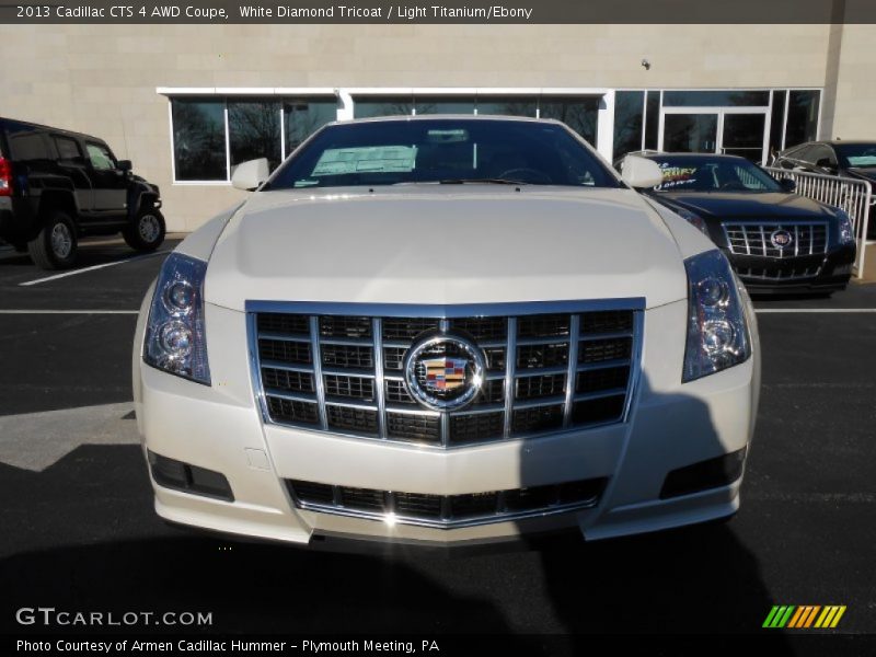 White Diamond Tricoat / Light Titanium/Ebony 2013 Cadillac CTS 4 AWD Coupe