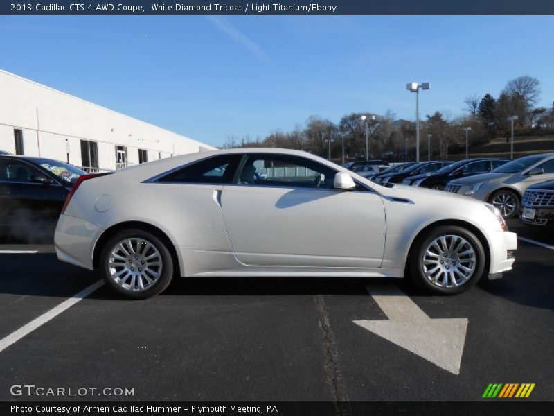 White Diamond Tricoat / Light Titanium/Ebony 2013 Cadillac CTS 4 AWD Coupe