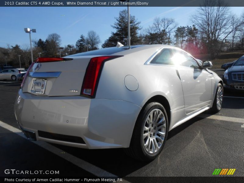White Diamond Tricoat / Light Titanium/Ebony 2013 Cadillac CTS 4 AWD Coupe