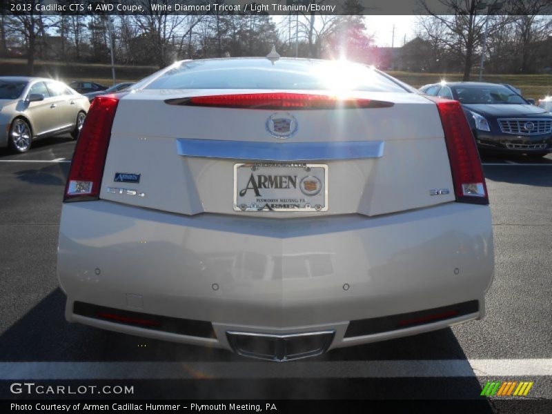 White Diamond Tricoat / Light Titanium/Ebony 2013 Cadillac CTS 4 AWD Coupe