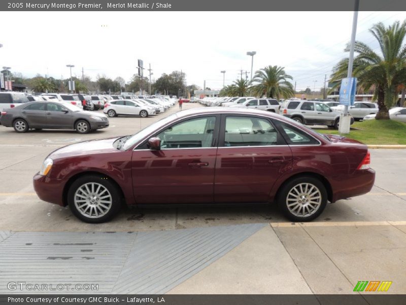 Merlot Metallic / Shale 2005 Mercury Montego Premier