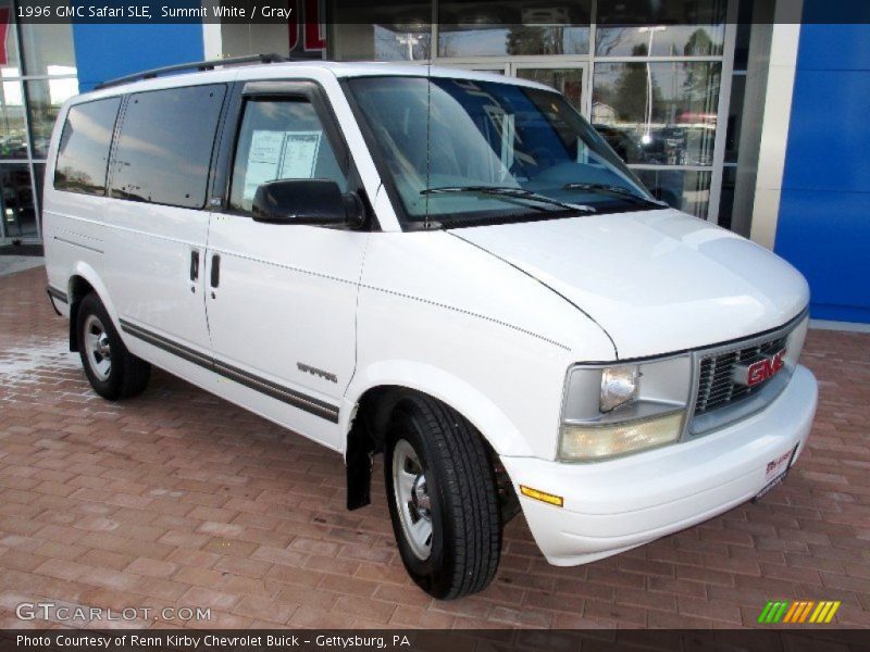 Summit White / Gray 1996 GMC Safari SLE