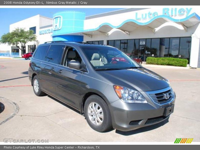 Nimbus Gray Metallic / Gray 2008 Honda Odyssey EX-L