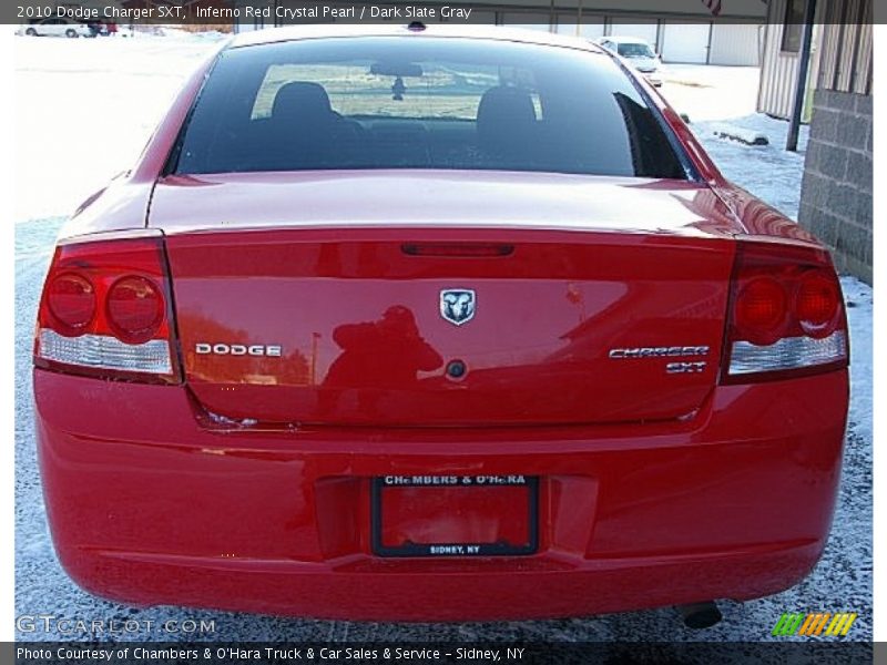 Inferno Red Crystal Pearl / Dark Slate Gray 2010 Dodge Charger SXT