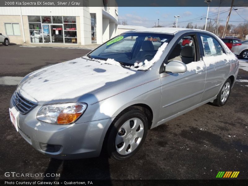 Silver / Gray 2008 Kia Spectra EX Sedan
