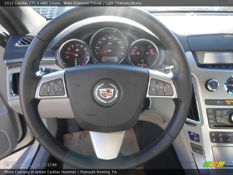 White Diamond Tricoat / Light Titanium/Ebony 2013 Cadillac CTS 4 AWD Coupe